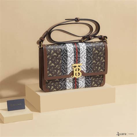 burberry small monogram stripe e-canvas tb bag|thomas burberry monogram clasp.